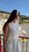 Carica l'immagine nel visualizzatore di Gallery, Canotta Vela 100% lino bianco