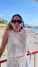 Carica l'immagine nel visualizzatore di Gallery, Canotta Vela 100% lino bianco
