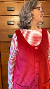 Maglia basica camomilla - righe rosse